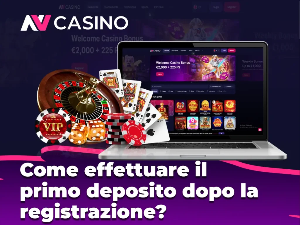 Come effettuare il primo deposito dopo la registrazione?
