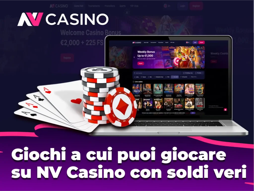 Giochi a cui puoi giocare su NV Casino con soldi veri