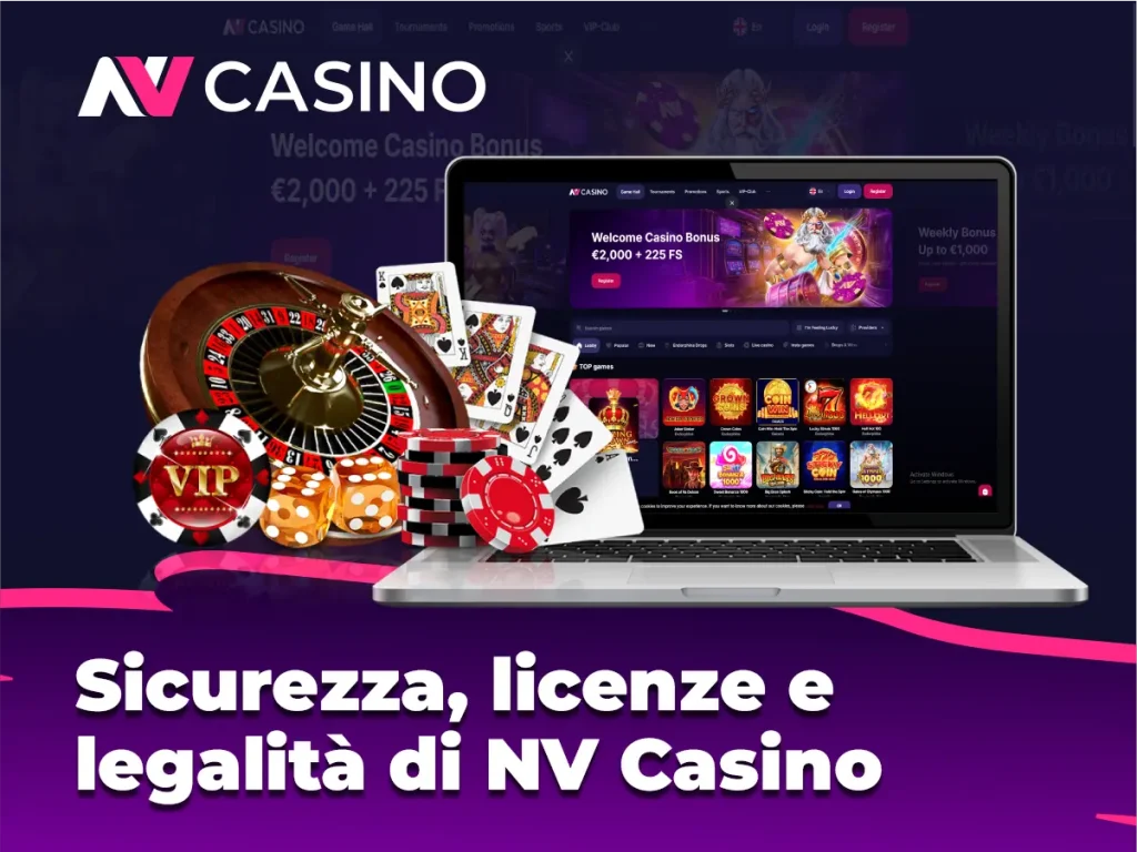 Sicurezza, licenze e legalità di NV Casino